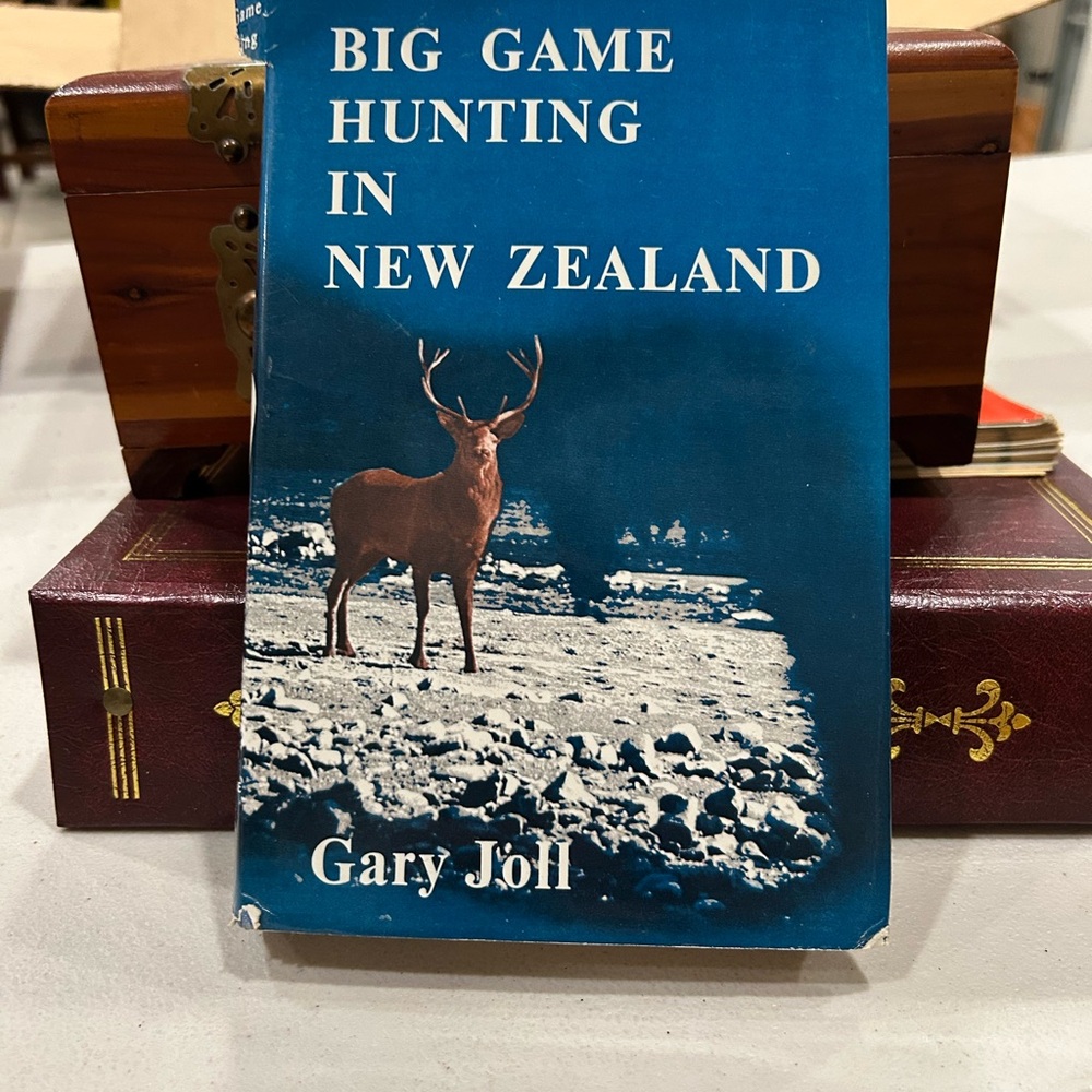 Big Game Hunting in New Zealand Book by Gary Joll - Blue Cover